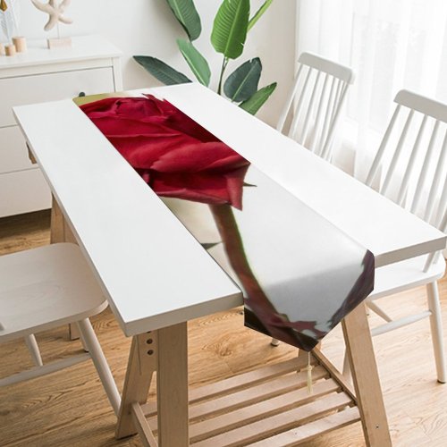 Yanfind Table Runner Dry Rose Plant Frost Pictures Winter Flower Beautiful Blossom Images Everyday Dining Wedding Party Holiday Home Decor
