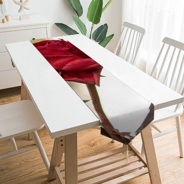 Yanfind Table Runner Dry Rose Plant Frost Pictures Winter Flower Beautiful Blossom Images Everyday Dining Wedding Party Holiday Home Decor