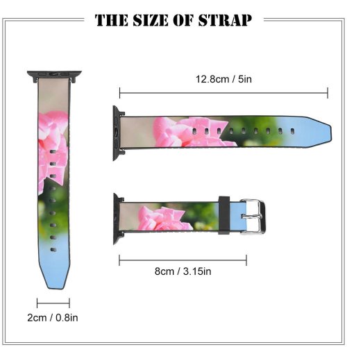 yanfind Watch Strap for Apple Watch Flower Vegetation Petal Rose Geranium Grass Plant  Creative Images Bush Compatible with iWatch Series 5 4 3 2 1