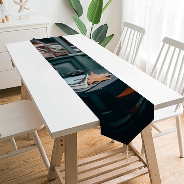 Yanfind Table Runner Blur Focus City Design Depth Autumn Field Table Room Chair Restaurant Seat Everyday Dining Wedding Party Holiday Home Decor