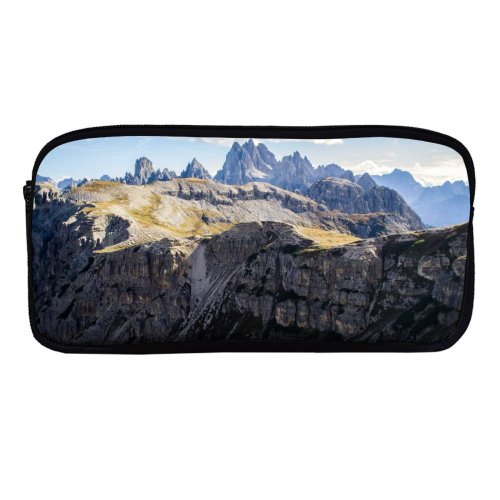 yanfind Pencil Case YHO Tre Cime Di Lavaredo Dolomites  Range Italy Landscape Peaks Zipper Pens Pouch Bag for Student Office School