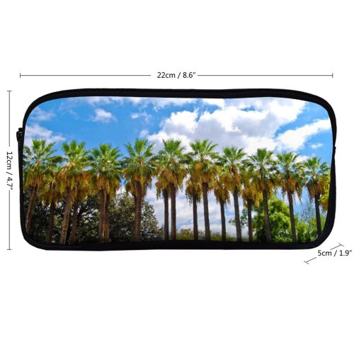 yanfind Pencil Case YHO Elaeis Speciosa Sky National Athens Woody Greece Vegetation Sky Plant High Tropics Zipper Pens Pouch Bag for Student Office School
