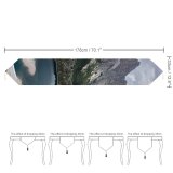 Yanfind Table Runner Scenery Range Promontory Slope Mountain Wilderness Free Basin Ice Outdoors Wallpapers Everyday Dining Wedding Party Holiday Home Decor