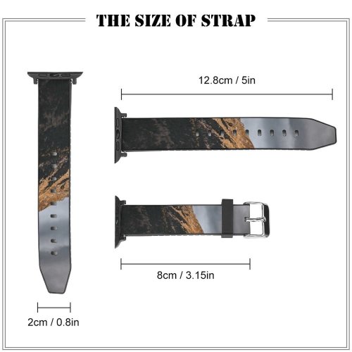yanfind Watch Strap for Apple Watch Abies Range Tree  Plant Fir Free Austria Tones Outdoors Images Compatible with iWatch Series 5 4 3 2 1