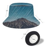 yanfind Adult Fisherman's Hat Ricardo Space Star Trails Mountain Range Astronomy Outer Space Landscape Dusk Fishing Fisherman Cap Travel Beach Sun protection