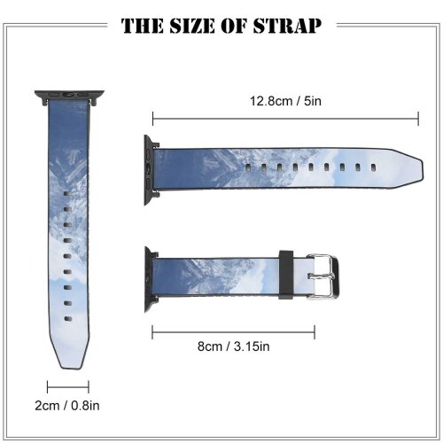 yanfind Watch Strap for Apple Watch Landscape Peak Amadablam काठमाडौँ Expedition Pictures Epid Outdoors Ridge Snow Nepal Compatible with iWatch Series 5 4 3 2 1