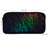 yanfind Pencil Case YHO  Vibrant Expressionism Dark Design Shining Artistic Rainbow Creativity Colorful Light Zipper Pens Pouch Bag for Student Office School