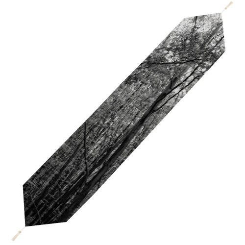 Yanfind Table Runner Alemania Plant Woodland Forest Grove Pictures Outdoors Jungle Grey Tree Birch Everyday Dining Wedding Party Holiday Home Decor