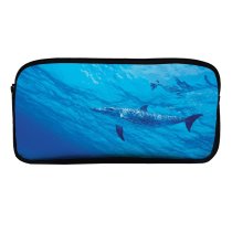 yanfind Pencil Case YHO Dolphins Underwater Under Sea Aqua Zipper Pens Pouch Bag for Student Office School