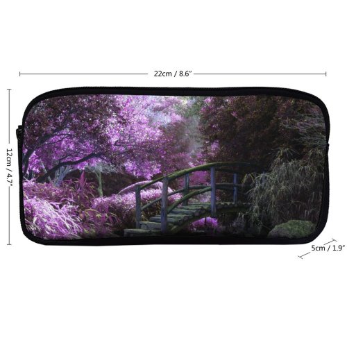 yanfind Pencil Case YHO Images Colorful Flora HQ Pond Landscape Fantasy Wallpapers Plant Garden Tree Botanical Zipper Pens Pouch Bag for Student Office School