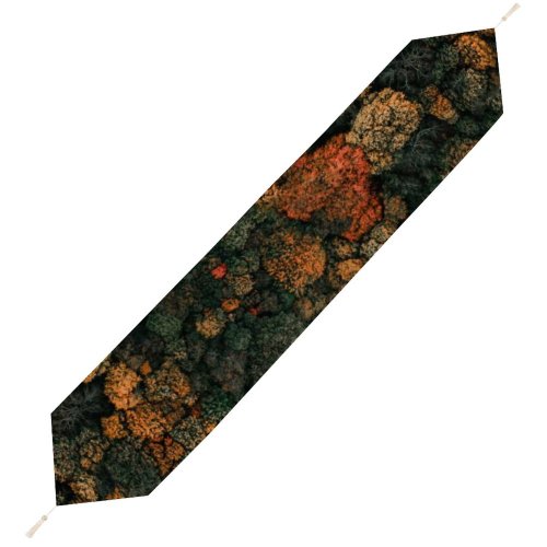 Yanfind Table Runner Clay Banks Autumn Trees Forest Aerial Birds Eye Trees Everyday Dining Wedding Party Holiday Home Decor