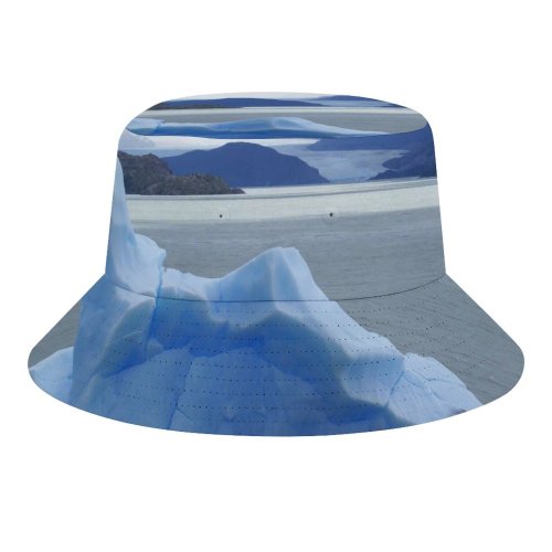 yanfind Adult Fisherman's Hat Winter Glaciar Natural Cap Polar Argentina Ice Ice Iceberg Glacial Lake Landform Fishing Fisherman Cap Travel Beach Sun protection