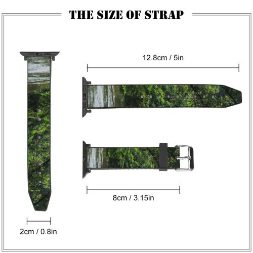yanfind Watch Strap for Apple Watch Vehicle Plant Pinoh Domain Barat Rowboat Pictures Transportation Boat Outdoors Jungle Compatible with iWatch Series 5 4 3 2 1