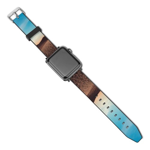 yanfind Watch Strap for Apple Watch Karan Gujar Dry Fields Sunny Summer Landscape Compatible with iWatch Series 5 4 3 2 1