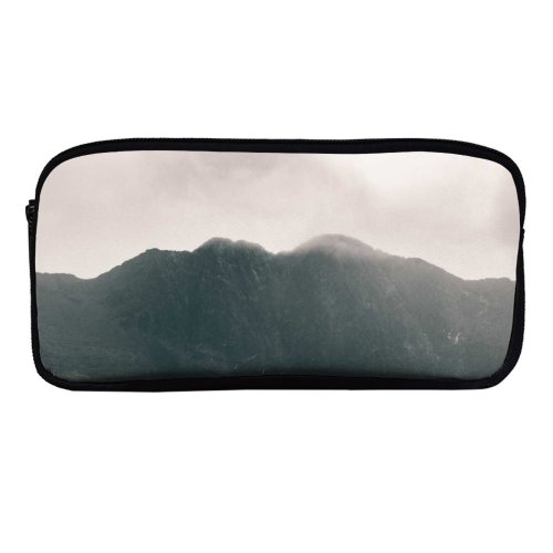 yanfind Pencil Case YHO Images Caernarfon Cloud  Pictures Nervum United Fog Mist Bw Free Zipper Pens Pouch Bag for Student Office School