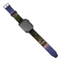 yanfind Watch Strap for Apple Watch Lowe Rehnberg Los Angeles City Cityscape City Lights Night Time Horizon Starry Compatible with iWatch Series 5 4 3 2 1