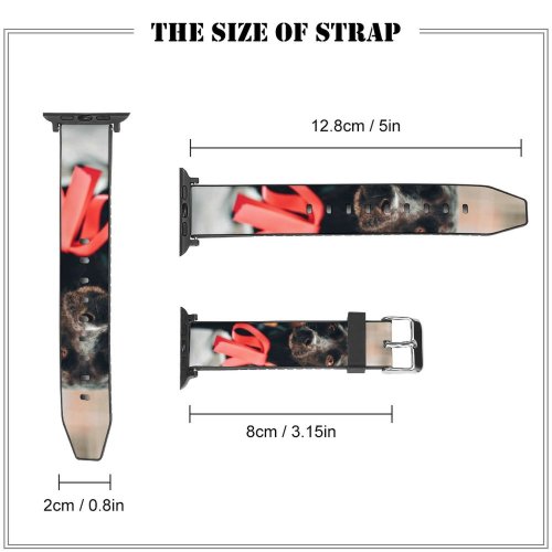 yanfind Watch Strap for Apple Watch Dog Pet  Pictures Strap PNG Den Images Compatible with iWatch Series 5 4 3 2 1