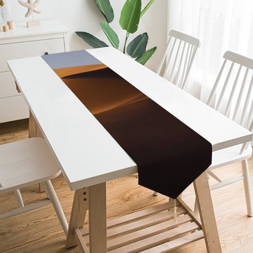 Yanfind Table Runner MacOS Mojave Sand Dunes Desert California Everyday Dining Wedding Party Holiday Home Decor