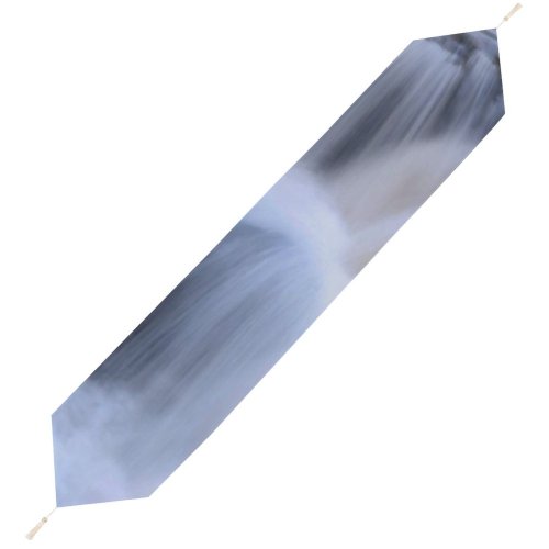 Yanfind Table Runner Chute River Waterfall Mountain River Waterfall Rapid Watercourse Resources Feature Stream Everyday Dining Wedding Party Holiday Home Decor