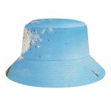 yanfind Adult Fisherman's Hat Flowers Dandelion Flower Dragonflies Sky Insects Sky Fishing Fisherman Cap Travel Beach Sun protection