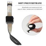 yanfind Watch Strap for Apple Watch Anja  Leaves Flying Bird Feathers  Plumage Branch Compatible with iWatch Series 5 4 3 2 1