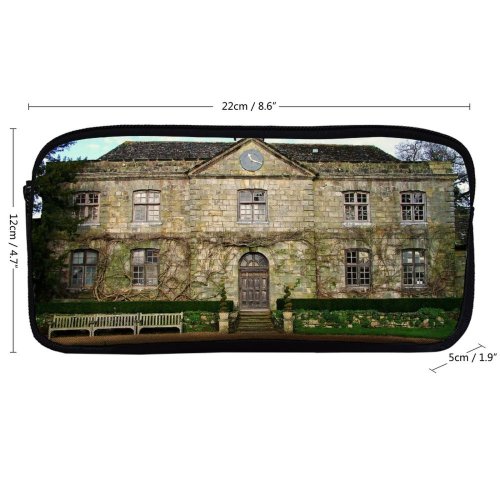 yanfind Pencil Case YHO Building Building Place Wakehurst Britain Home England Home Mansion British Mansion Stone Zipper Pens Pouch Bag for Student Office School