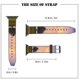 yanfind Watch Strap for Apple Watch Dominic Kamp Solitude Tree Meadow Landscape Cloudy Sky Mountains Compatible with iWatch Series 5 4 3 2 1