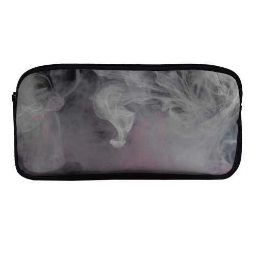 yanfind Pencil Case YHO Images Dye  Acrylic Fog HQ Texture Wallpapers Flowing Wave Drop Grey Zipper Pens Pouch Bag for Student Office School
