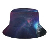 yanfind Adult Fisherman's Hat Space Planet Astronomy Galaxy Nebula Cosmos Fishing Fisherman Cap Travel Beach Sun protection