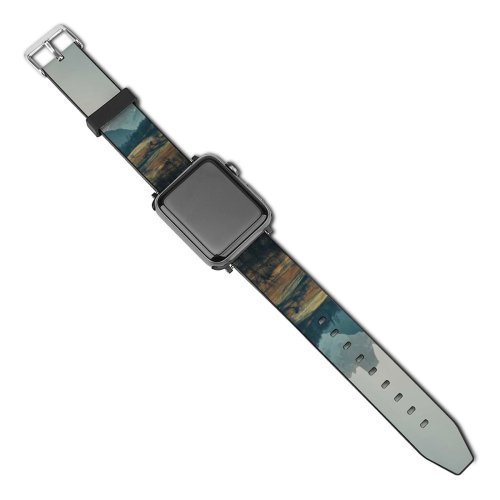 yanfind Watch Strap for Apple Watch Abies Scenery Range Tree  Housing Plant Fir  Outdoors Wallpapers Compatible with iWatch Series 5 4 3 2 1