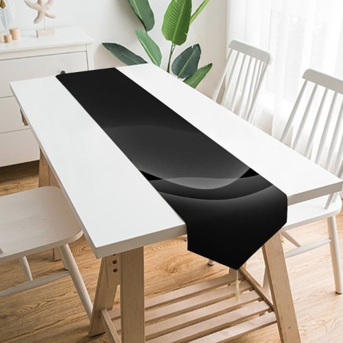Yanfind Table Runner Dark IOS AMOLED Everyday Dining Wedding Party Holiday Home Decor