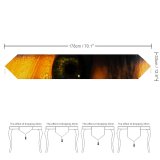 Yanfind Table Runner Blur Girl Dark Insubstantial Danger Face Strange Energy Light Portrait Abstract Flame Everyday Dining Wedding Party Holiday Home Decor
