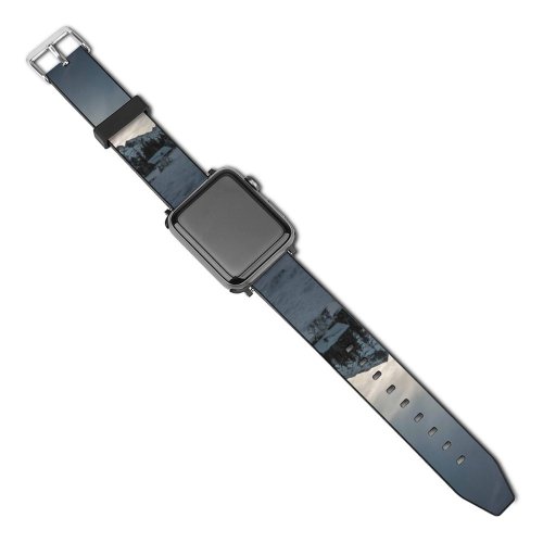 yanfind Watch Strap for Apple Watch Abies Tree Pine Domain Plant Fir Spruce Public Outdoors Wallpapers Road Compatible with iWatch Series 5 4 3 2 1