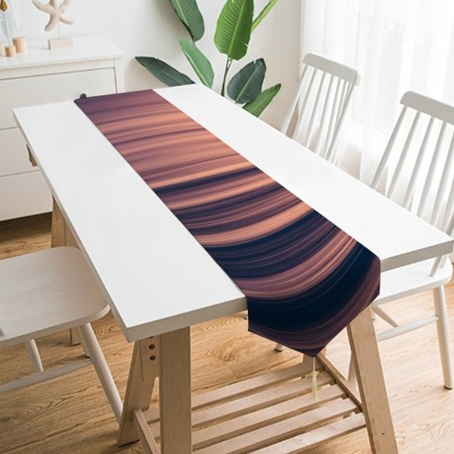 Yanfind Table Runner Jeremy Bishop Seascape Waves Sunset Ocean Everyday Dining Wedding Party Holiday Home Decor