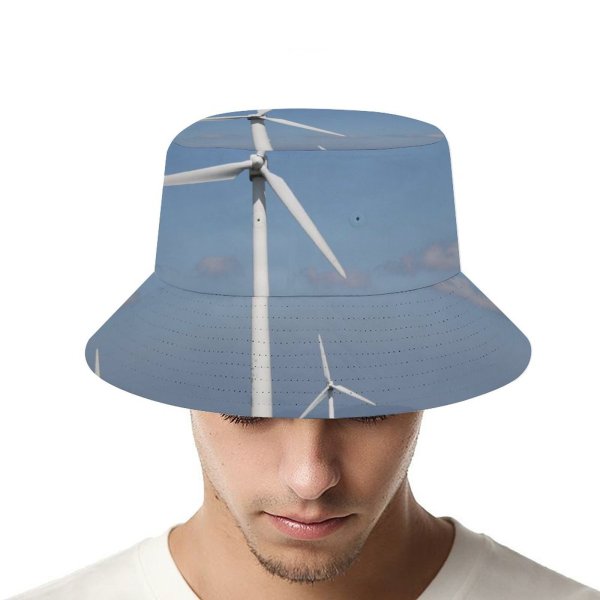 yanfind Adult Fisherman's Hat Power Galicia Field Field Natural Atmospheric Earth Mother Ecology Sky Energy Turbine Fishing Fisherman Cap Travel Beach Sun protection