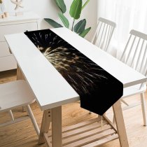 Yanfind Table Runner Th July Independence Fireworks Celebration Fire Sparks Washington River Darkness Night Midnight Everyday Dining Wedding Party Holiday Home Decor