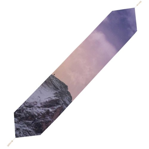 Yanfind Table Runner Landscape Peak Rock Pictures Outdoors Stock Free Range HQ Ice Birds Everyday Dining Wedding Party Holiday Home Decor