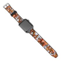 yanfind Watch Strap for Apple Watch Invertebrate Plant Domain Insect Pictures Bee Taizé Tree Leaves Maple Public Compatible with iWatch Series 5 4 3 2 1