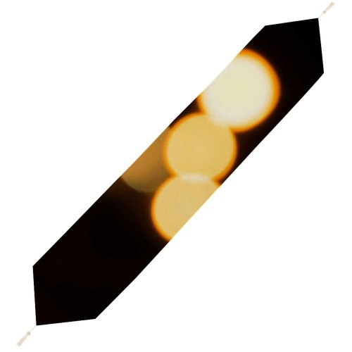 Yanfind Table Runner Blur Focus Center Magic City Dark Design Shining Celebration Illuminated Lights Light Everyday Dining Wedding Party Holiday Home Decor
