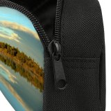yanfind Pencil Case YHO Bank Yellowknife Forest Resources  Panorama Rock Sky Landscape Lake Natural Autumn Zipper Pens Pouch Bag for Student Office School
