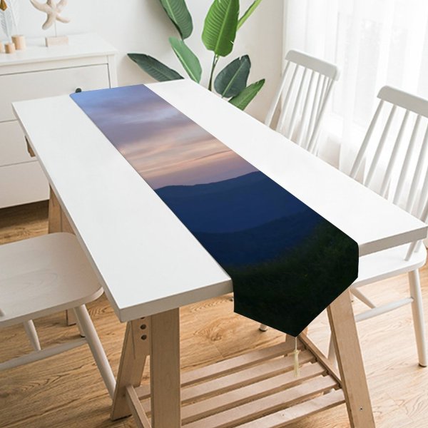 Yanfind Table Runner Scenery Range Sky Mountain Grass Montenegro Plant Sunset Free Komovi Outdoors Everyday Dining Wedding Party Holiday Home Decor