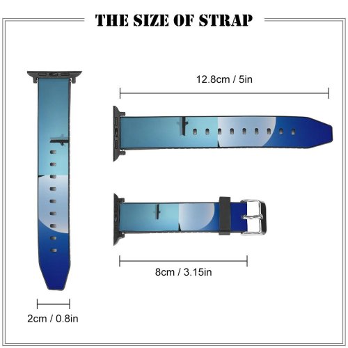 yanfind Watch Strap for Apple Watch  Night Seascape Sailing Boat Minimal Compatible with iWatch Series 5 4 3 2 1