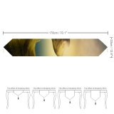 Yanfind Table Runner Dorothe Landscape Sunset Mountains Lake Reflection Clear Sky Everyday Dining Wedding Party Holiday Home Decor