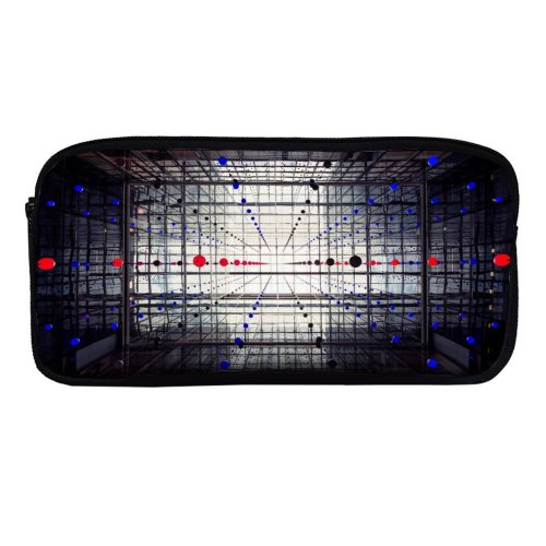 yanfind Pencil Case YHO Otto Berkeley Architecture Glass Building Spheres  Interior Symmetrical Office Look Skylight Zipper Pens Pouch Bag for Student Office School