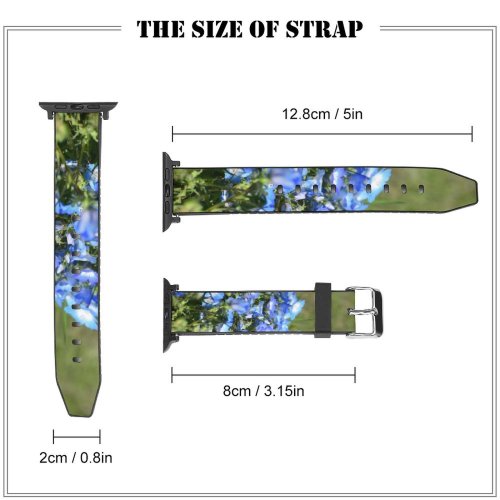 yanfind Watch Strap for Apple Watch Lake  Santa Plant Geranium Leaf  Free Carrizo National Petal Compatible with iWatch Series 5 4 3 2 1