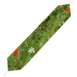Yanfind Table Runner Agnes Rural Countryside Plant Farm Grassland Outdoors Poppy Free Flower Geranium Everyday Dining Wedding Party Holiday Home Decor