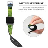 yanfind Watch Strap for Apple Watch Rural Countryside Plant Farm Pictures Grassland Outdoors Stock Tree Free Field Compatible with iWatch Series 5 4 3 2 1