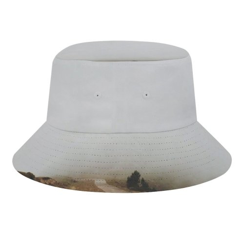 yanfind Adult Fisherman's Hat Turó Images Del Path Fog Muddy Spain Trail Mist Landscape Hilly Barcelona Fishing Fisherman Cap Travel Beach Sun protection