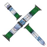 yanfind Watch Strap for Apple Watch Countryside  Pictures Grassland Outdoors Grey Sunset Free D Sky Field Compatible with iWatch Series 5 4 3 2 1