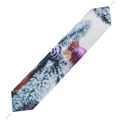 Yanfind Table Runner Year Celebration Tree Xmas Frost Decoration Funny Winter Outdoors Snowflake Home Decor Everyday Dining Wedding Party Holiday Home Decor